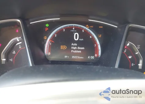 2019 Honda Civic Sport z USA, uszkodzony, nr VIN 19XFC2F86KE040457